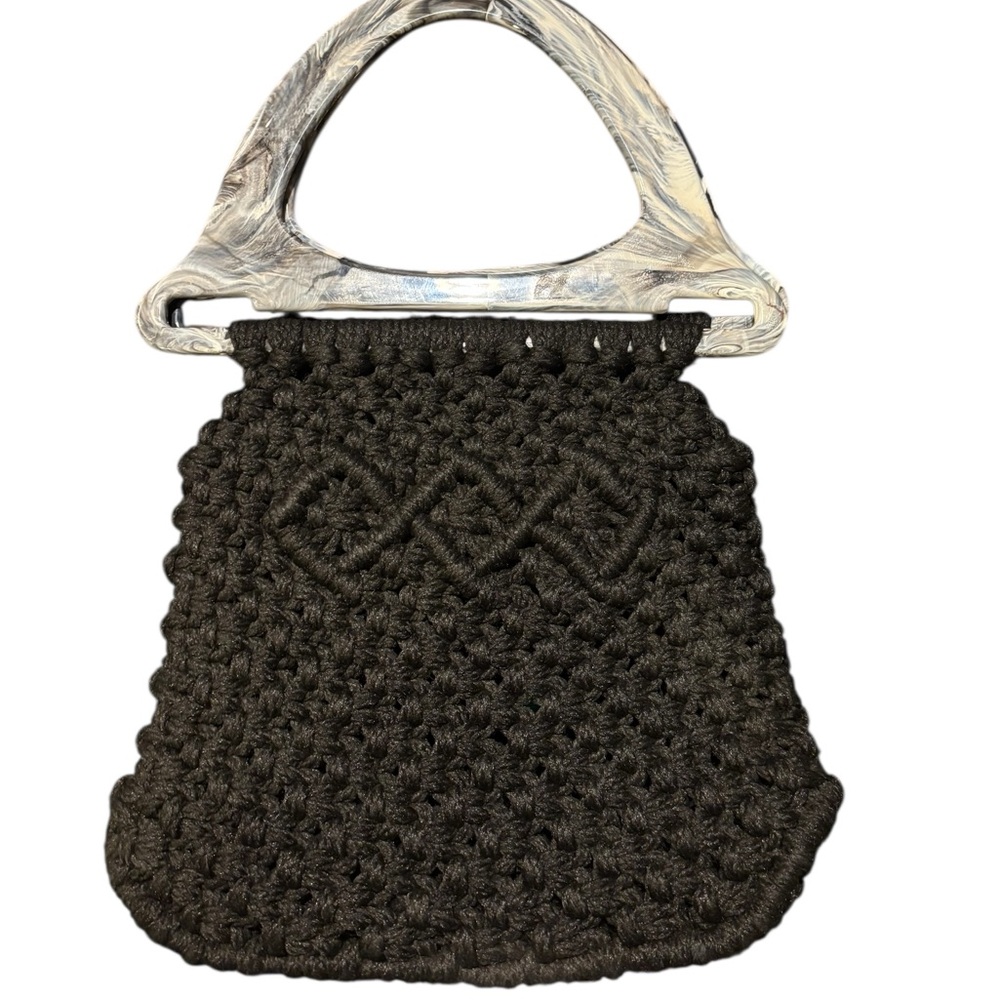 Handmade 1970's Macrame Purse